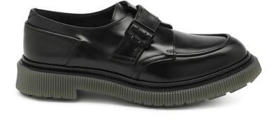 Shop Adieu Type 119 Mocassins With Buckle In Black