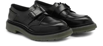 Shop Adieu Type 119 Mocassins With Buckle In Black