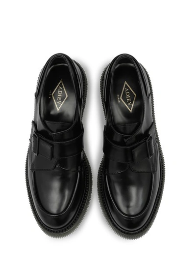 Shop Adieu Type 119 Mocassins With Buckle In Black
