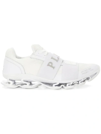 Shop Philipp Plein Runner Xyz Statement Sneakers In White