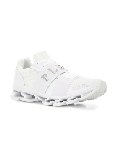 Shop Philipp Plein Runner Xyz Statement Sneakers In White