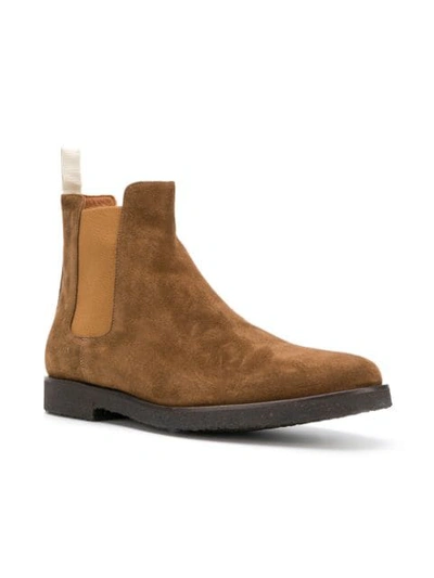 Shop Common Projects Chelsea Boots - Brown