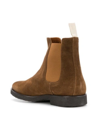 Shop Common Projects Chelsea Boots - Brown