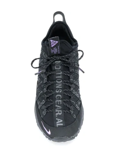 Shop Nike Acg React Terra Gobe Sneakers In Black