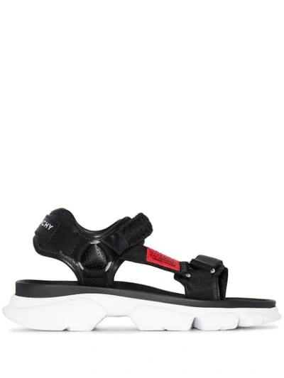 Shop Givenchy Braided-strap Chunky Sandals In Black