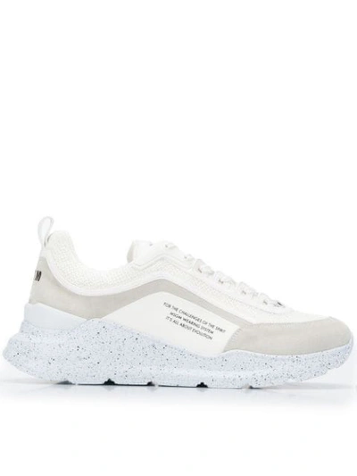 Shop Msgm Hiking Lace-up Sneakers In White