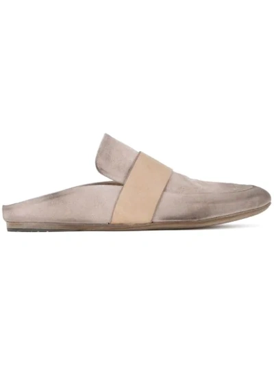 Shop Marsèll Flat Mules In Neutrals