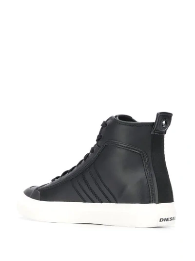 Shop Diesel Mohawk Emblem Sneakers In Black