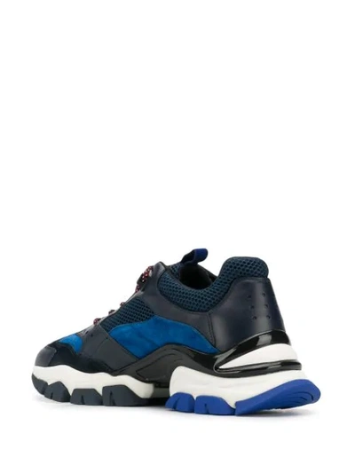 Shop Moncler Leave No Trace Low-top Sneakers In Blue