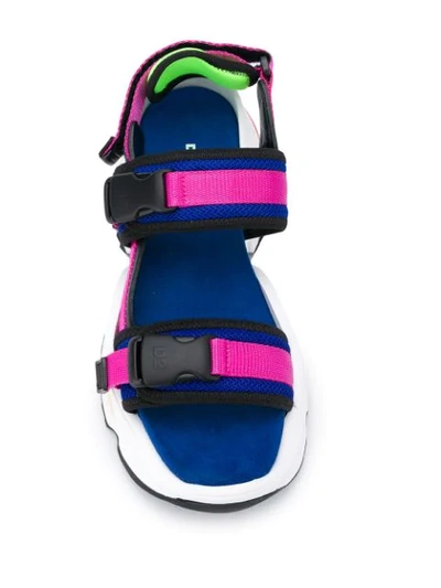 Shop Dsquared2 Touch-strap Sandals In Blue