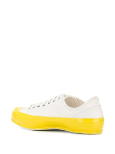 Shop Comme Des Garçons Shirt Two Tone Low Top Sneakers In White