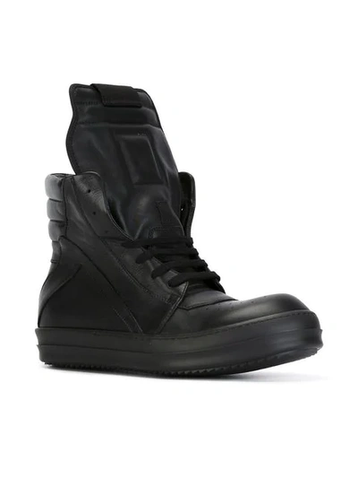 Shop Rick Owens Geobasket Hi In Black