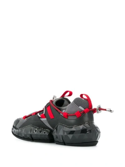 Shop Jimmy Choo Diamond Trail Low-top Sneakers In Red