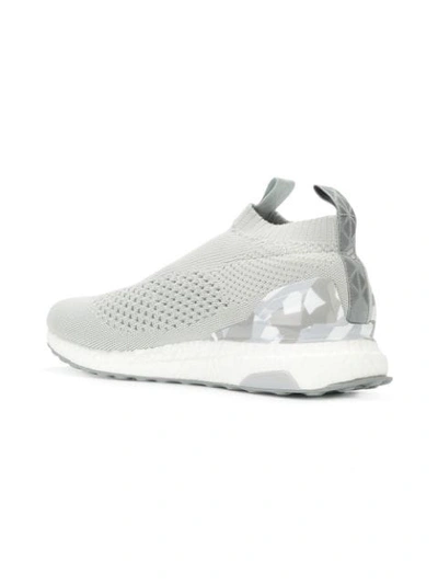 Shop Adidas X Paul Pogba Grey Slip On Sneakers