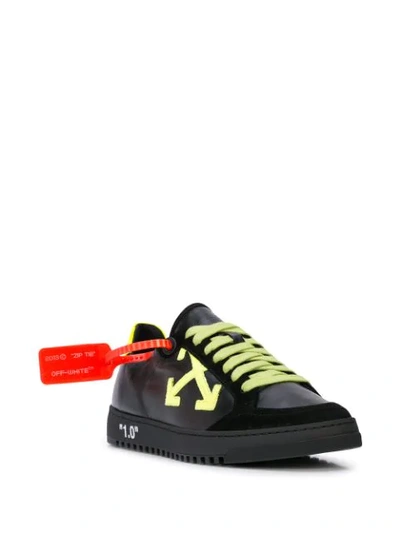 OFF-WHITE ARROW SECURITY TAG SNEAKERS - 黑色