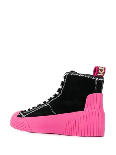 Shop Kenzo Volkano High-top Sneakers In Black