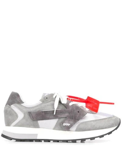 OFF-WHITE RUNNER SNEAKERS - 灰色