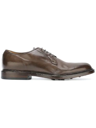 Shop Officine Creative 'canyon' Lace Up Derby Shoes - Brown
