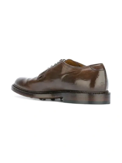 Shop Officine Creative 'canyon' Lace Up Derby Shoes - Brown