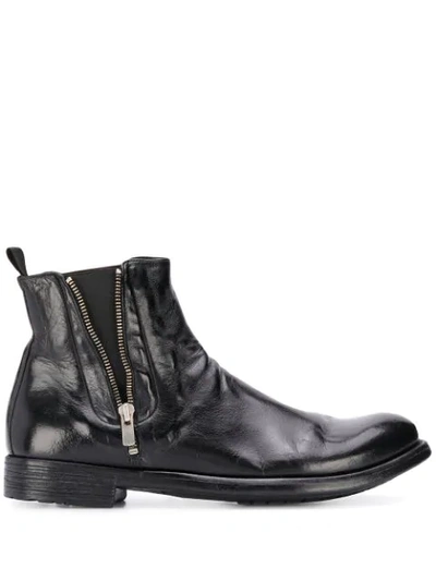 Shop Officine Creative Hive Ankle Boots In Black
