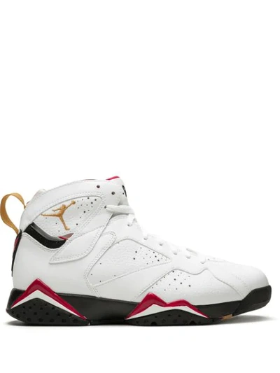 Jordan Air  7 Retro Cardinal Sneakers In White