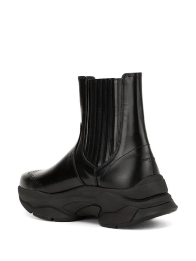 Shop Wooyoungmi Vibram Chunky Ankle Boots In Black