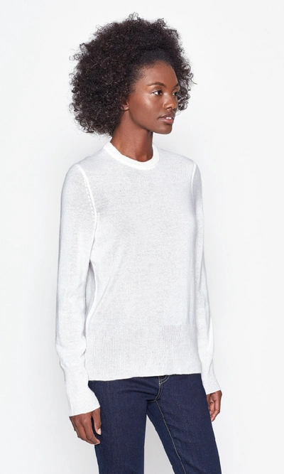 Shop Equipment Sanni Cashmere Crew Neck Sweater In Nature White