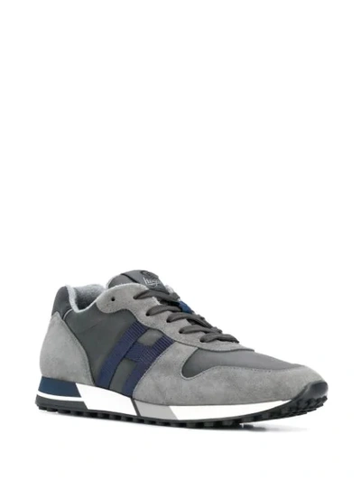Shop Hogan H838 Running Sneakers In Grey