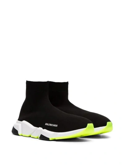 Shop Balenciaga Sock Style Slip In Black