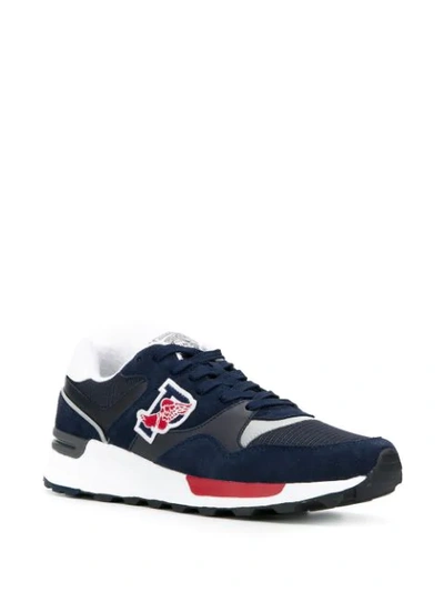 Shop Polo Ralph Lauren Trackster 100 Sneakers In Blue