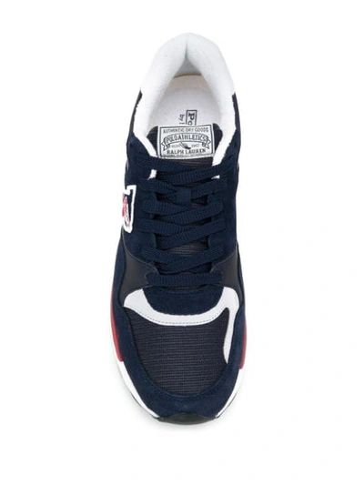 Shop Polo Ralph Lauren Trackster 100 Sneakers In Blue