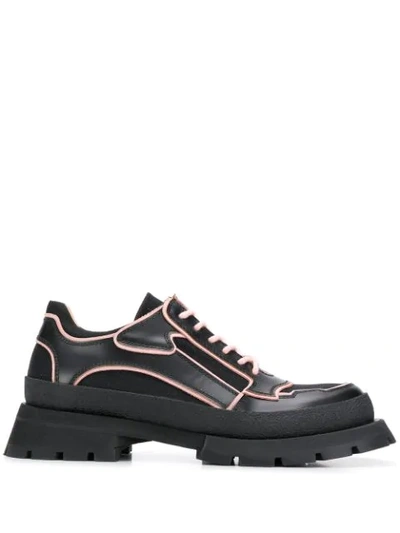 Shop Jil Sander Sneakers Mit Oversized-sohle In Black