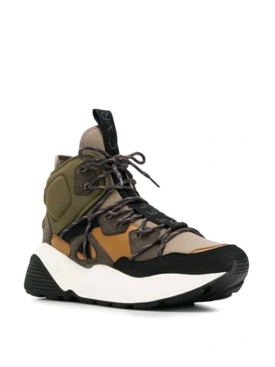 Shop Stella Mccartney Eclypse Hi-top Sneakers In Neutrals