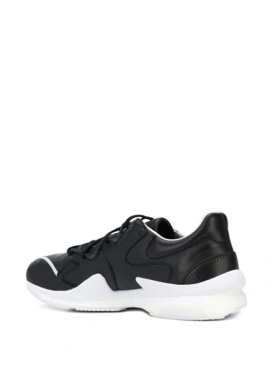 Y-3 Adizero Runner Neoprene-trimmed Mesh Sneakers - Black In Black