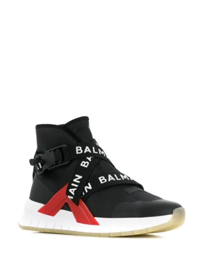 Shop Balmain B-troop Sneakers In Black