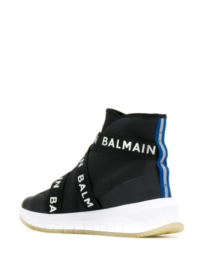 BALMAIN B-TROOP SNEAKERS - 黑色