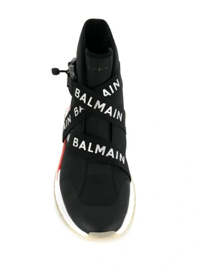 BALMAIN B-TROOP SNEAKERS - 黑色