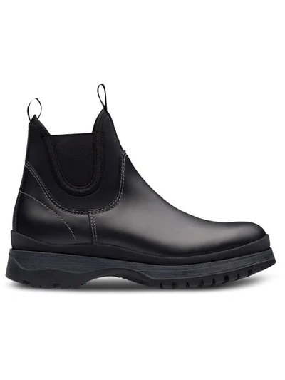 Shop Prada Brixen Rain Boots In Black