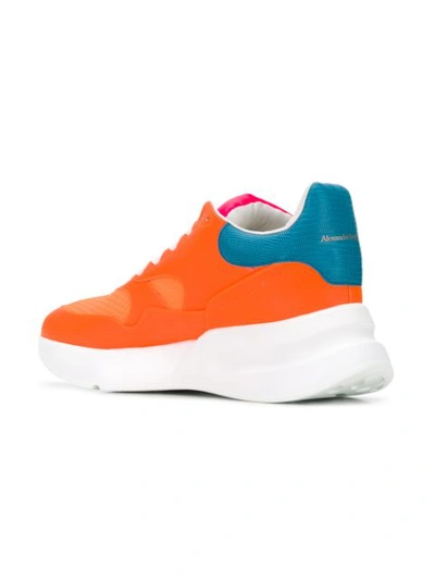 Shop Alexander Mcqueen Chunky Sneakers In Orange