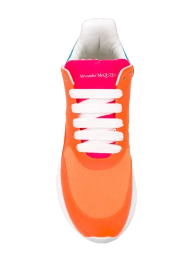 Shop Alexander Mcqueen Chunky Sneakers In Orange
