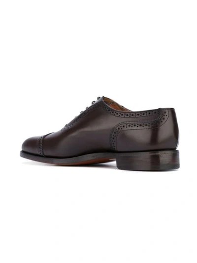 Shop Tricker's Classic Oxford Shoes In Brown