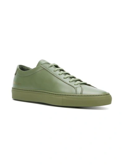 Shop Common Projects 'achilles' Sneakers In Green