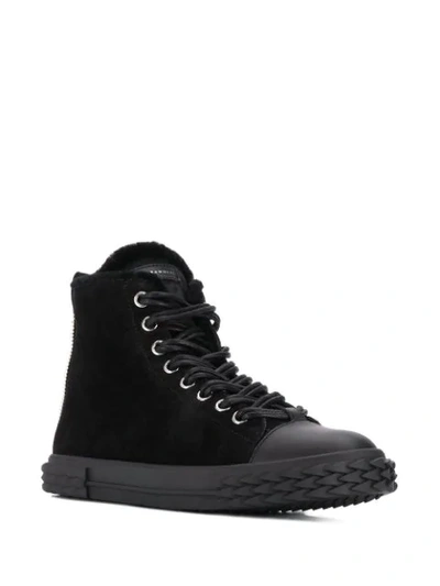 Shop Giuseppe Zanotti Blabber High Top Sneakers In Black