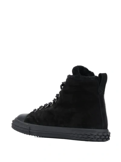 Shop Giuseppe Zanotti Blabber High Top Sneakers In Black