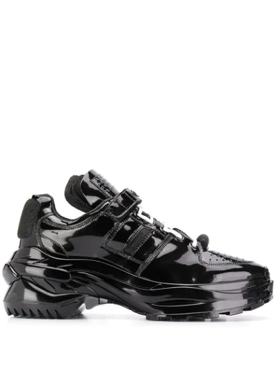 Shop Maison Margiela Chunky Retro Fit Sneakers In T8013 Black
