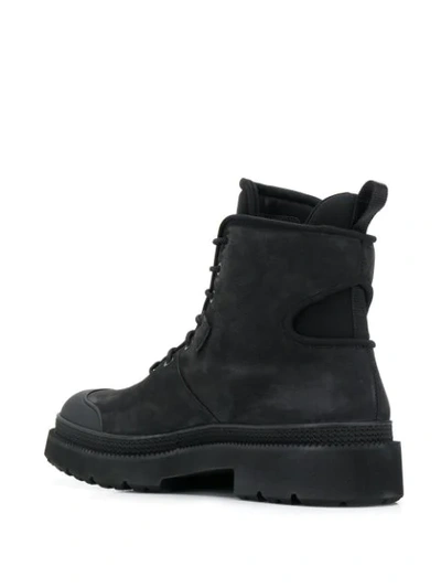 Shop Ferragamo Sporty Ankle Boots In Black