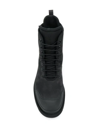 Shop Ferragamo Sporty Ankle Boots In Black