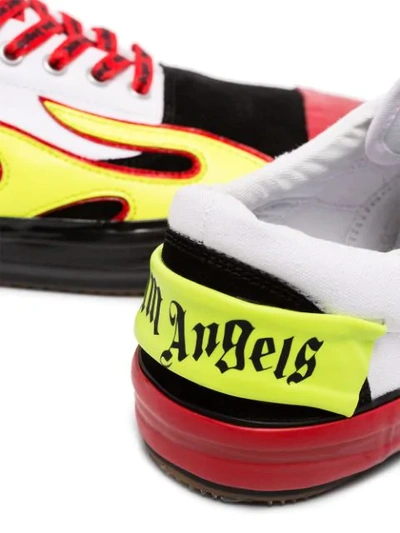 Shop Palm Angels Flame Low-top Sneakers In Multicolour