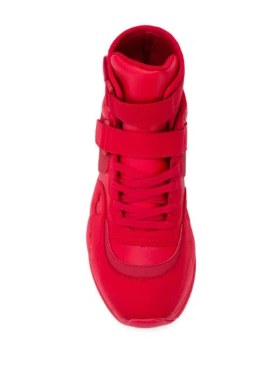 Shop Tommy Hilfiger Sock Insert Sneakers In Xbe Red