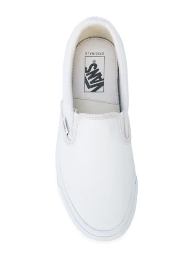 Shop Vans Vault Og Classic Slip On Lx Sneakers In White